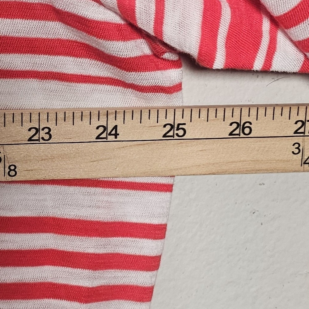 Talbots Womens Top Size 2X Red White Striped Coastal Beachy Nautical Lightweight - Picture 4 of 7